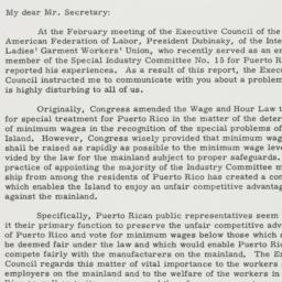 Letter: 1954 March 1