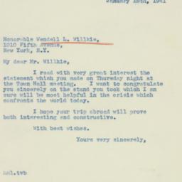 Letter: 1941 January 18