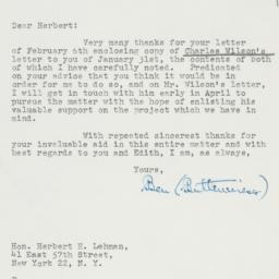 Letter: 1948 February 9