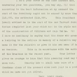 Letter: 1926 April 23