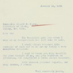 Letter: 1933 January 14