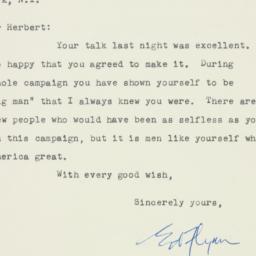 Letter: 1948 November 1