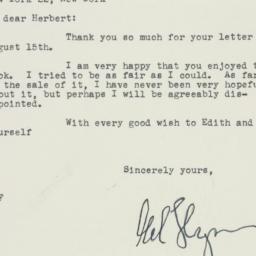 Letter: 1947 August 22