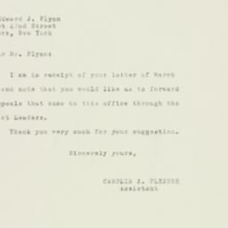Letter: 1950 March 14
