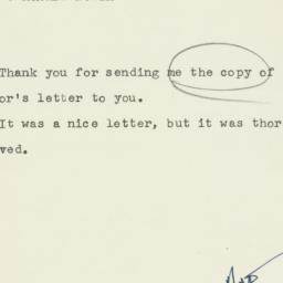 Letter: 1958 April 14