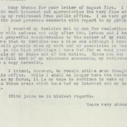 Letter: 1956 September 4
