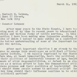 Letter: 1963 March 14