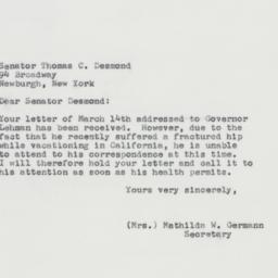 Letter: 1963 March 19