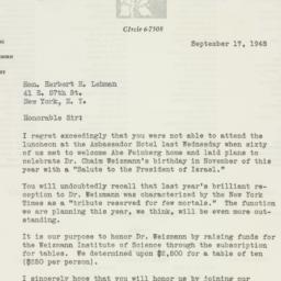 Letter: 1948 September 17