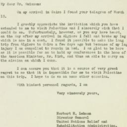 Letter: 1944 March 29