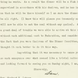 Letter: 1931 October 1