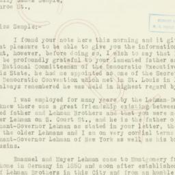 Letter: 1932 August 18