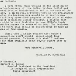 Letter: 1943 November 4