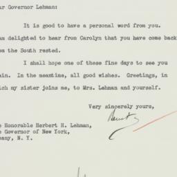 Letter: 1934 December 4