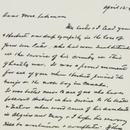 Letter: 1944 April 12
