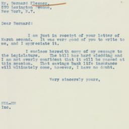 Letter: 1938 March 4