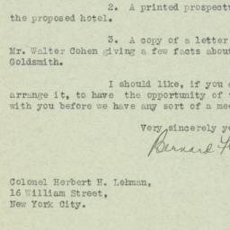 Letter: 1926 May 5