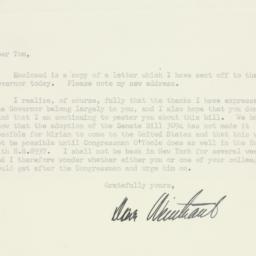 Letter: 1950 August 21