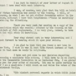 Letter: 1950 August 28