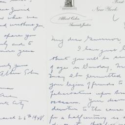 Letter: 1948 March 26
