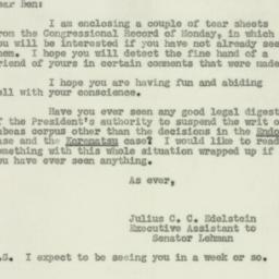Letter: 1950 September 19