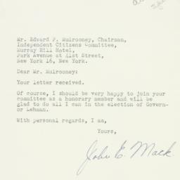 Letter: 1946 October 11