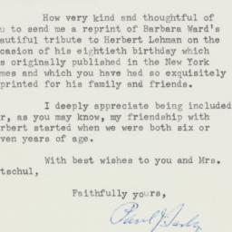 Letter: 1958 May 9