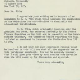 Letter: 1952 May 28
