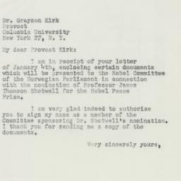 Letter: 1952 January 17
