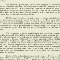 Letter: 1952 January 2