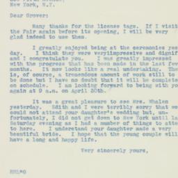 Letter: 1938 July 1