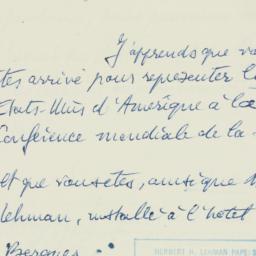 Letter: 1951 May 10