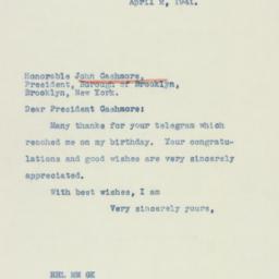 Letter: 1941 April 2