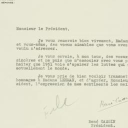 Letter: 1951 January 4