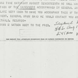 Telegram: 1940 August 13