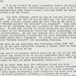 Letter: 1940 November 1