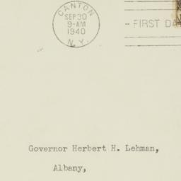 Envelope: 1940 September 30