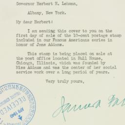 Letter: 1940 April 26