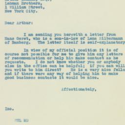Letter: 1933 March 16