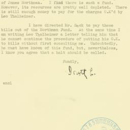 Letter: 1939 October 2