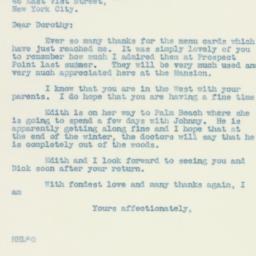 Letter: 1935 January 26