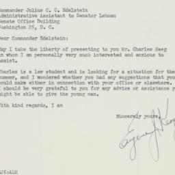 Letter: 1950 June 15