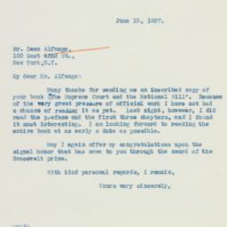 Letter: 1937 June 15