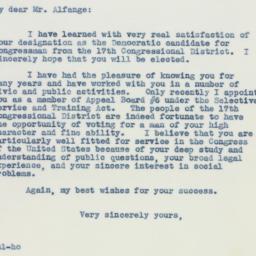 Letter: 1941 February 8
