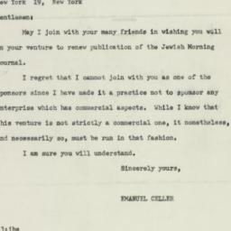 Letter: 1951 August 8