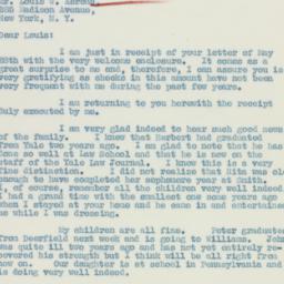 Letter: 1936 June 1