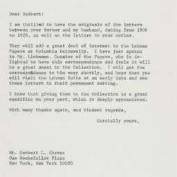 Letter: 1974 October 22