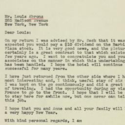 Letter: 1944 January 2