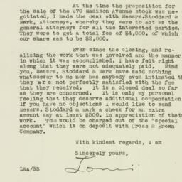 Letter: 1925 August 18