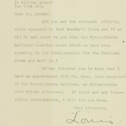 Letter: 1926 January 5